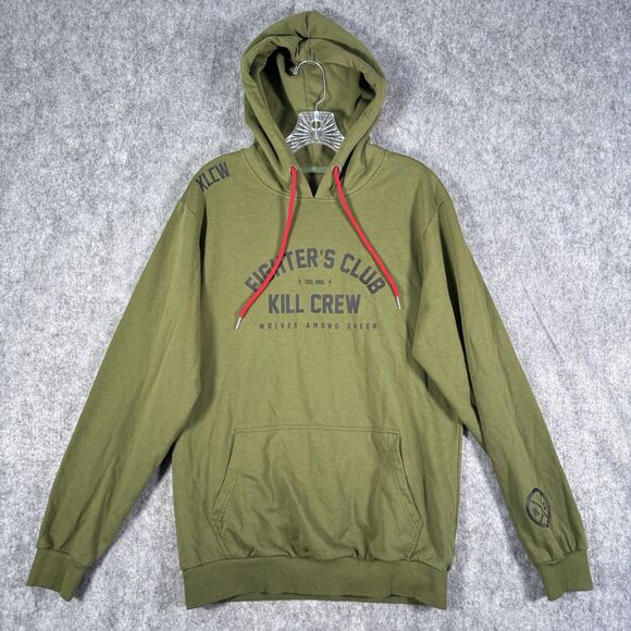 Kill Crew Other - Kill Crew Hoodie Mens Medium Green Fighters Club Porrada Series